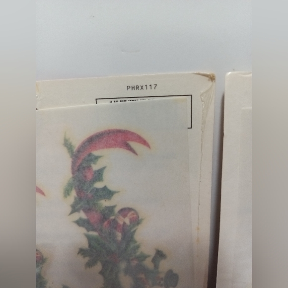 Priscilla Hauser Christmas Rub On Transfer Set of 2 Vintage NEW - Picture 4 of 7